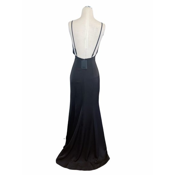 NBD Charlise Black Twisted Cut Out Maxi Gown XSmall New Women’s long dress - Picture 6 of 8